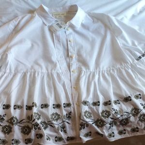 Embroidered Poplin Shirt